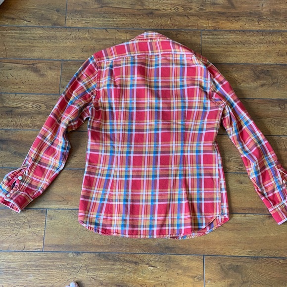 J.Crew Red Button Dow shirt - Picture 4 of 4